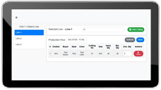 Oozy-Tracking production floor monitoring dashboard